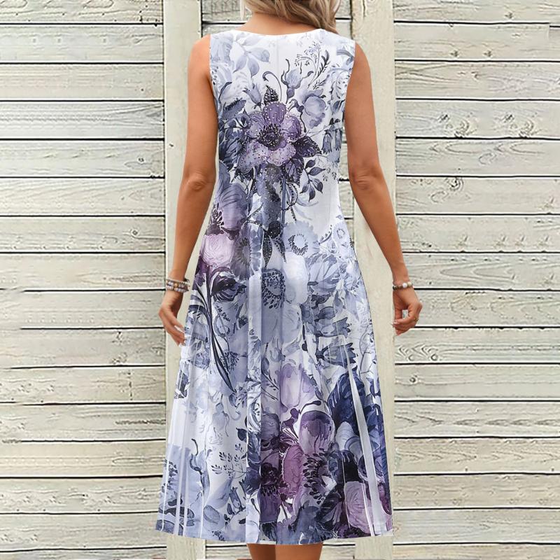 Robe Vintage À Imprimé Floral