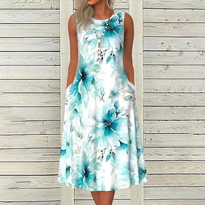 Robe Vintage À Imprimé Floral