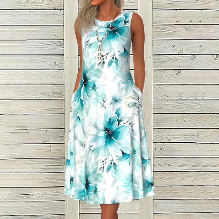 Robe Vintage À Imprimé Floral