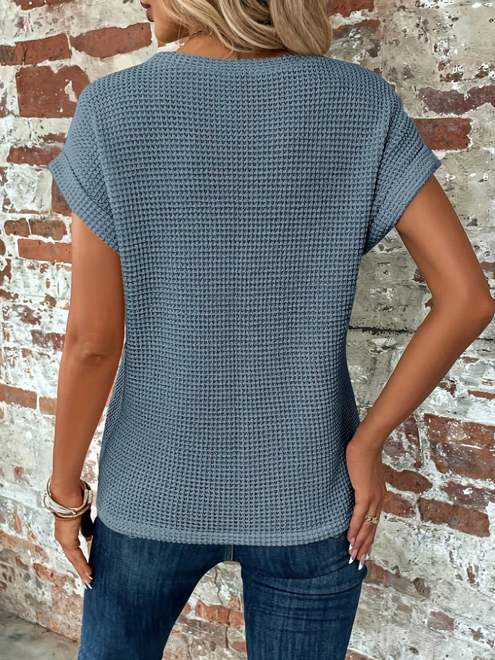T-Shirt Torsadé Texturé Pour Femme | Coupe Décontractée