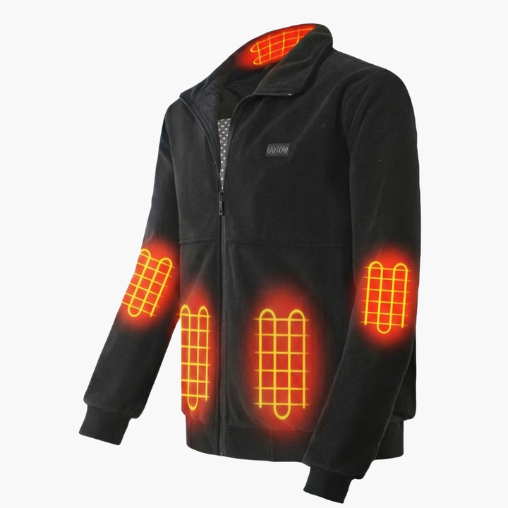 Veste chauffante pour hommes - ThermoVare - Alimentation USB - Multizone