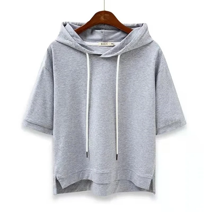Sweat À Capuche Léger Pour Femme | Manches Courtes