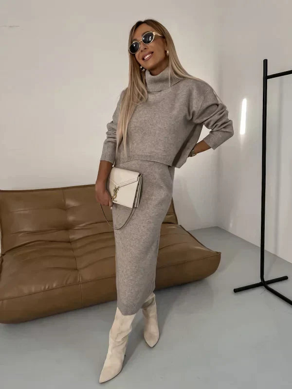 Ensemble Tricoté Élégant Pour Femme