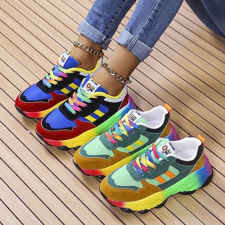 Chaussures Arc-en-Ciel Femme | Confort Coloré