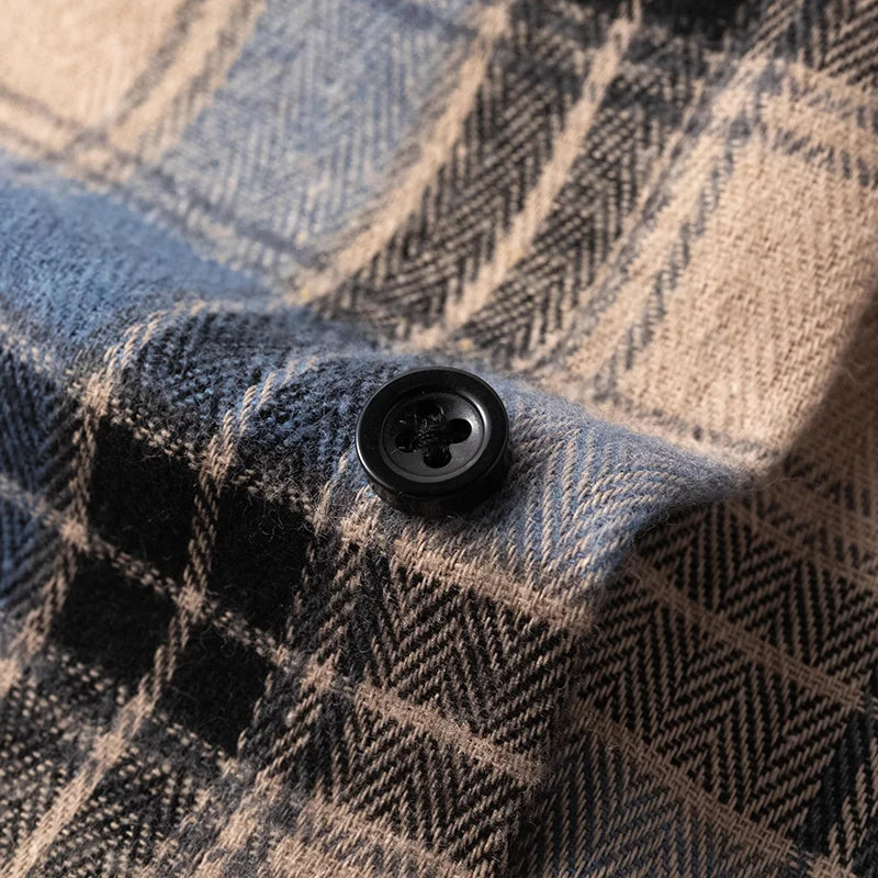 T-Shirt À Carreaux Classique Pour Hommes | Coupe Décontractée
