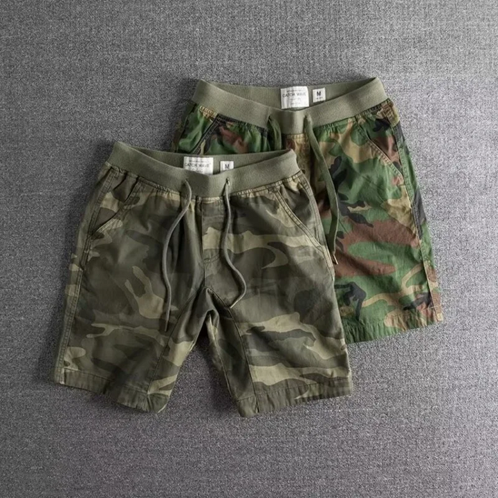 Pantacourt Tactique Extensible Pour Hommes | Coupe Camouflage