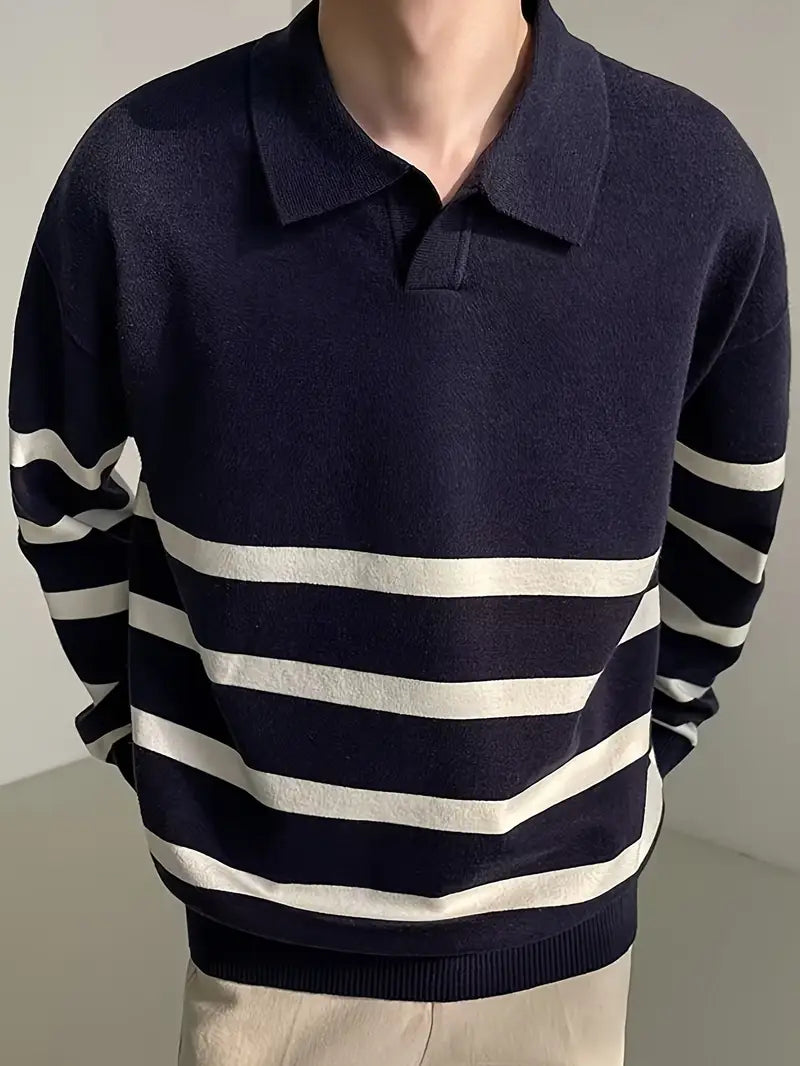 Men's Classic Striped Sweater | Standard Fit