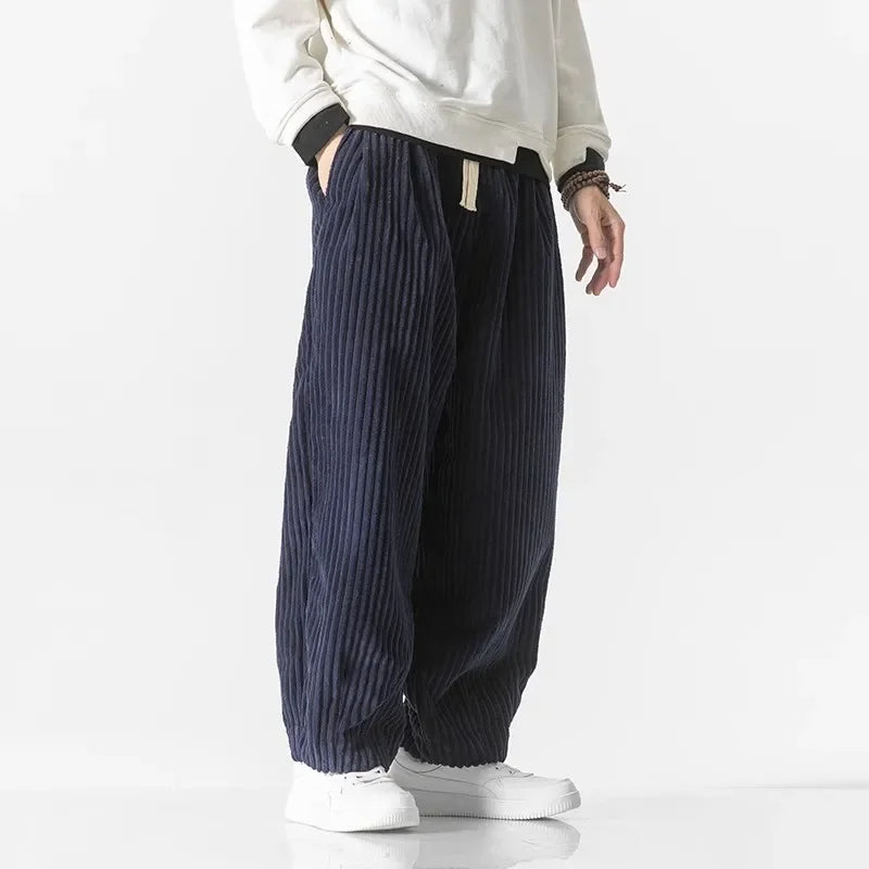 Pantalon Texturé Décontracté Pour Hommes | Coupe Large