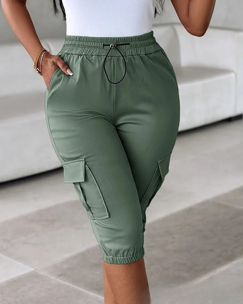 Joggers Cargo Extensibles Pour Femme | Coupe Croppée