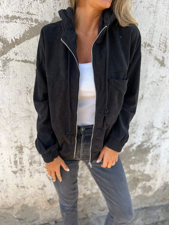 Ariellee | Veste décontractée avec capuche et fermeture éclair