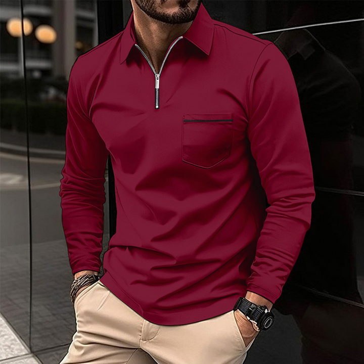 Polo À Manches Longues Pour Homme Max | Classique Et Pratique