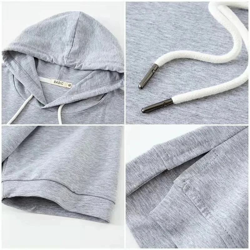 Sweat À Capuche Léger Pour Femme | Manches Courtes