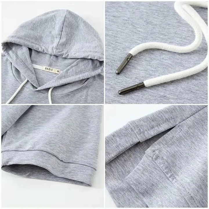Sweat À Capuche Léger Pour Femme | Manches Courtes