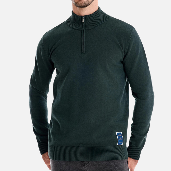 Pull à col zippé pour homme | Élégant et polyvalent