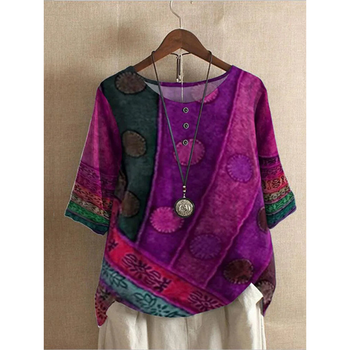 Colorful Bohemian Top | Breathable