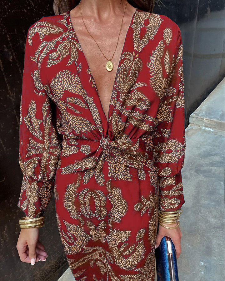 Robe Femme Élégante à Manches Longues | Coupe Raffinée
