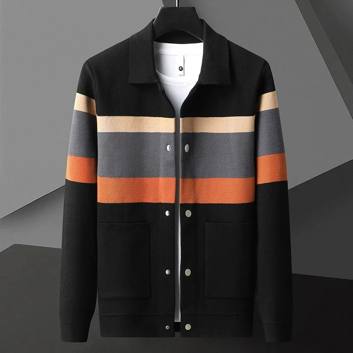 Veste Rétro En Maille Pour Hommes | Coupe Décontractée