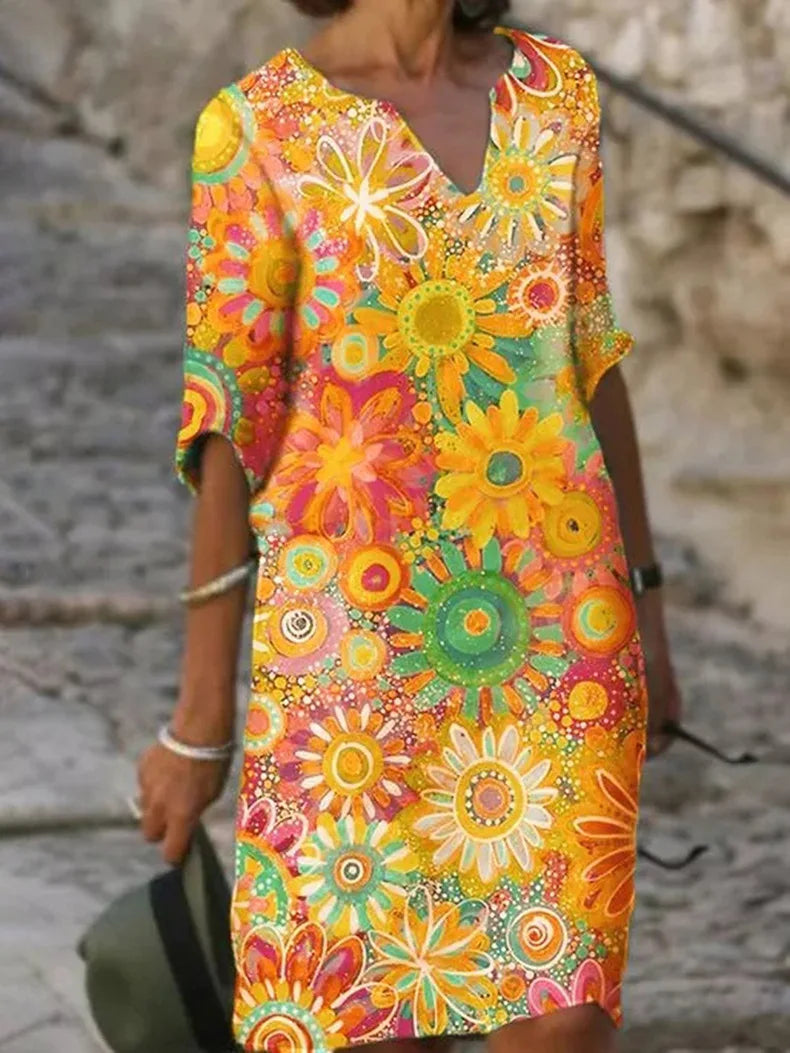 Women's Floral Elegant Dress | Floral