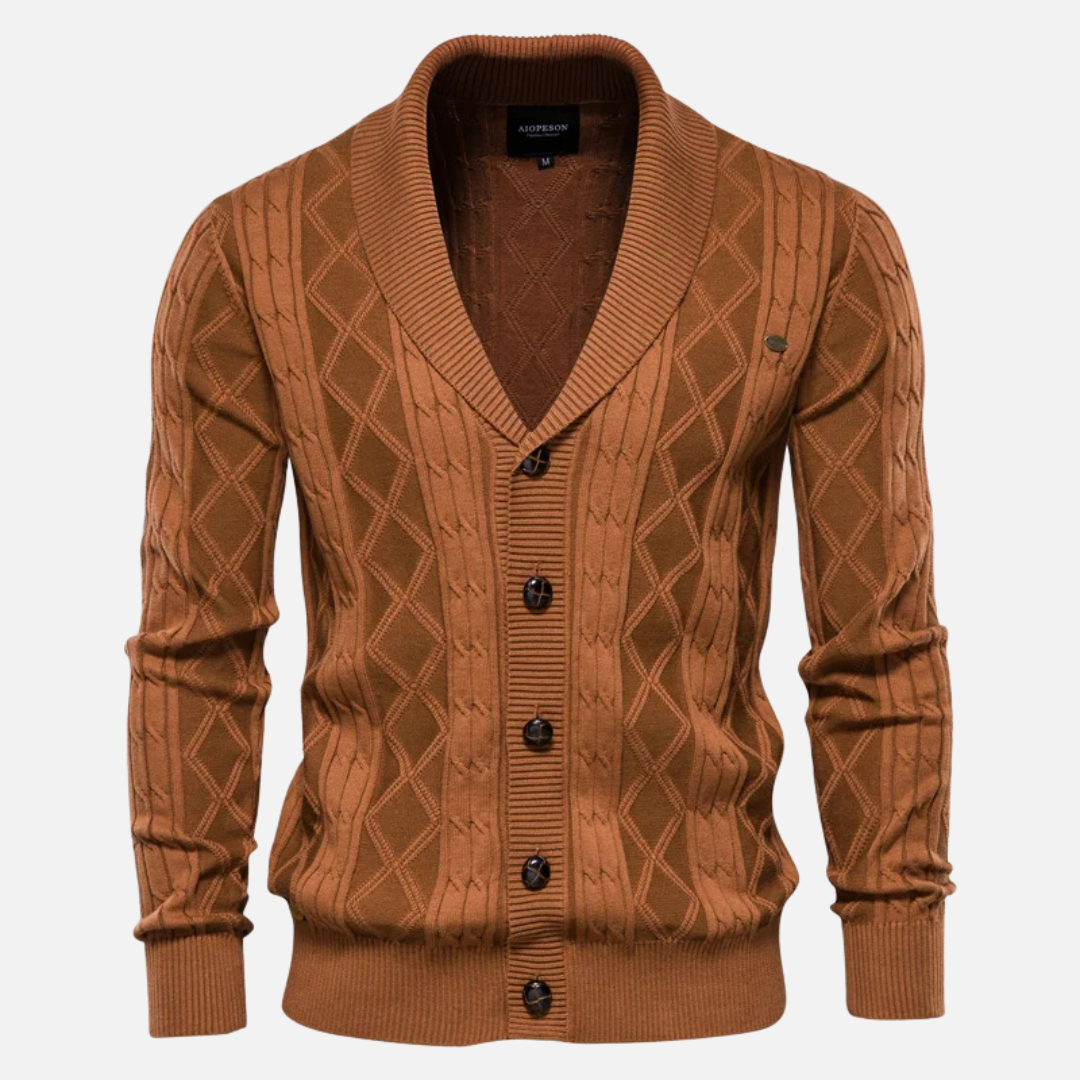 Gilet à motifs losanges | Design élégant