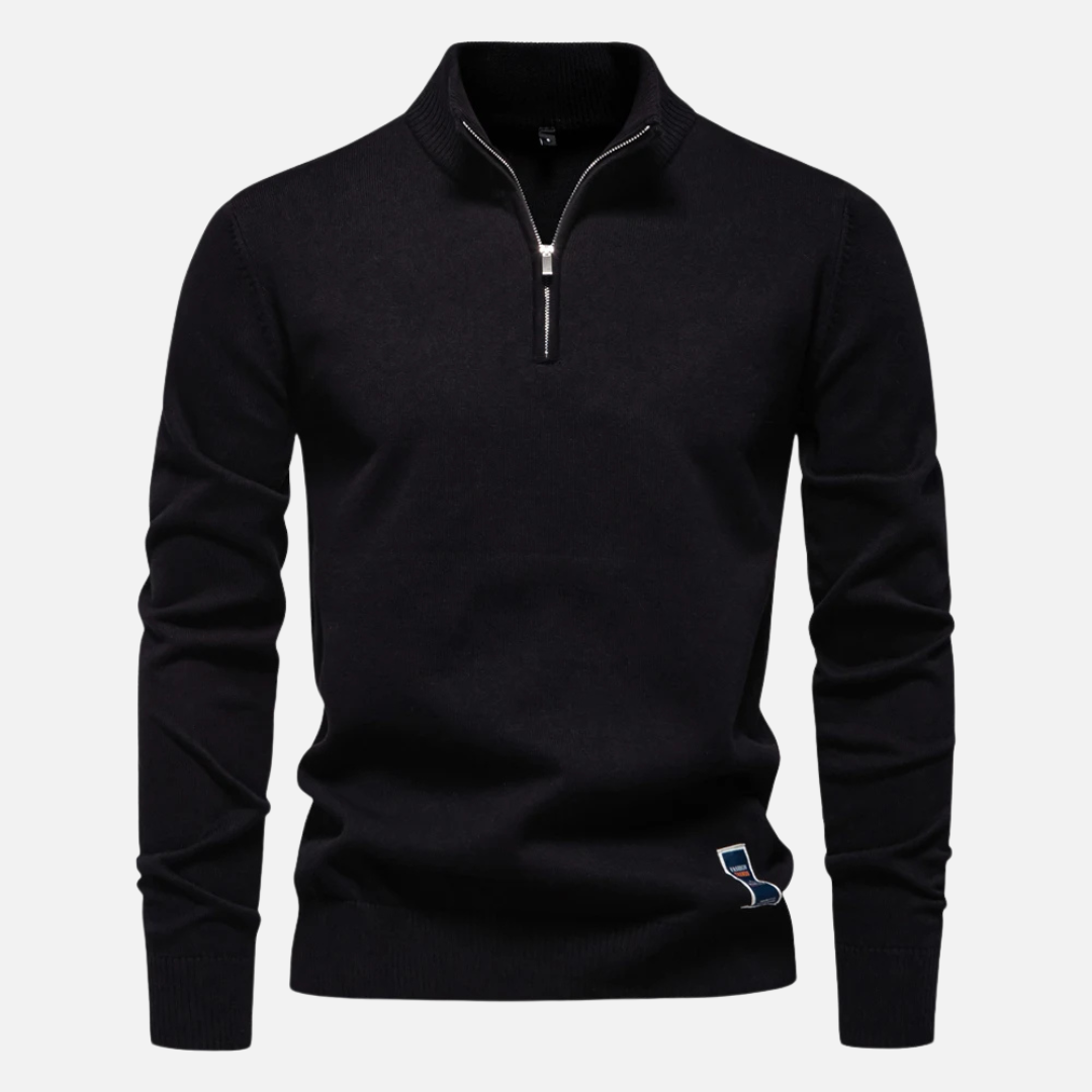 Pull à col zippé pour homme | Élégant et polyvalent