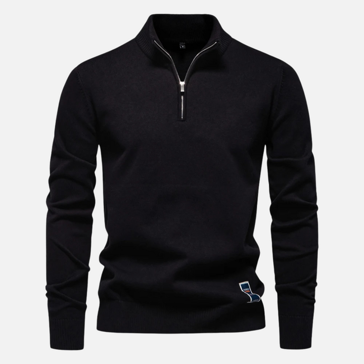 Pull à col zippé pour homme | Élégant et polyvalent