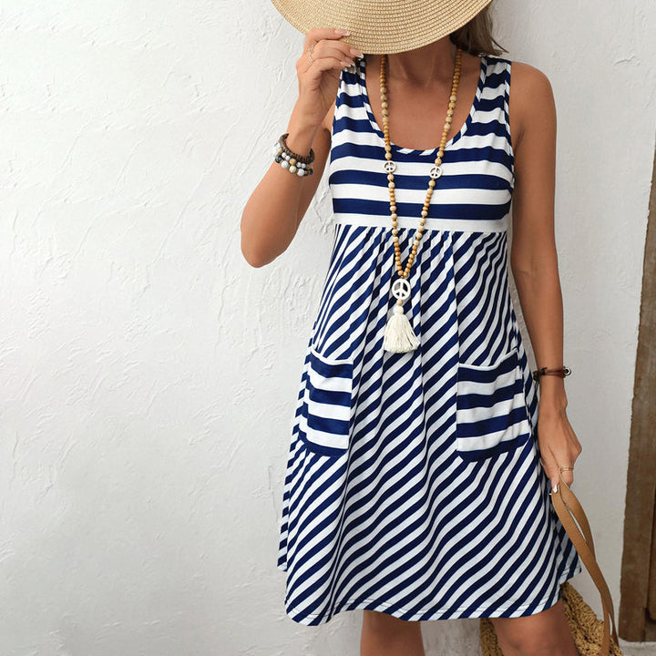 Robe Rayée Décontractée