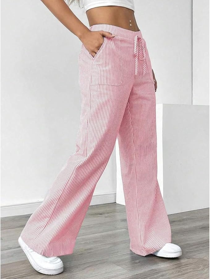 Pantalon Large Décontracté Pour Femme | Léger Ajustable