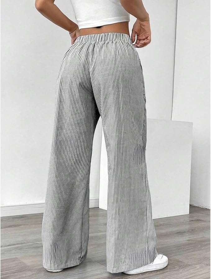 Pantalon Large Décontracté Pour Femme | Léger Ajustable