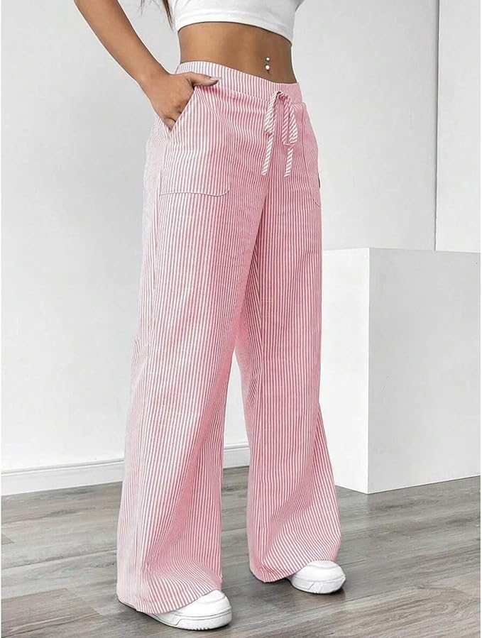 Pantalon Large Décontracté Pour Femme | Léger Ajustable