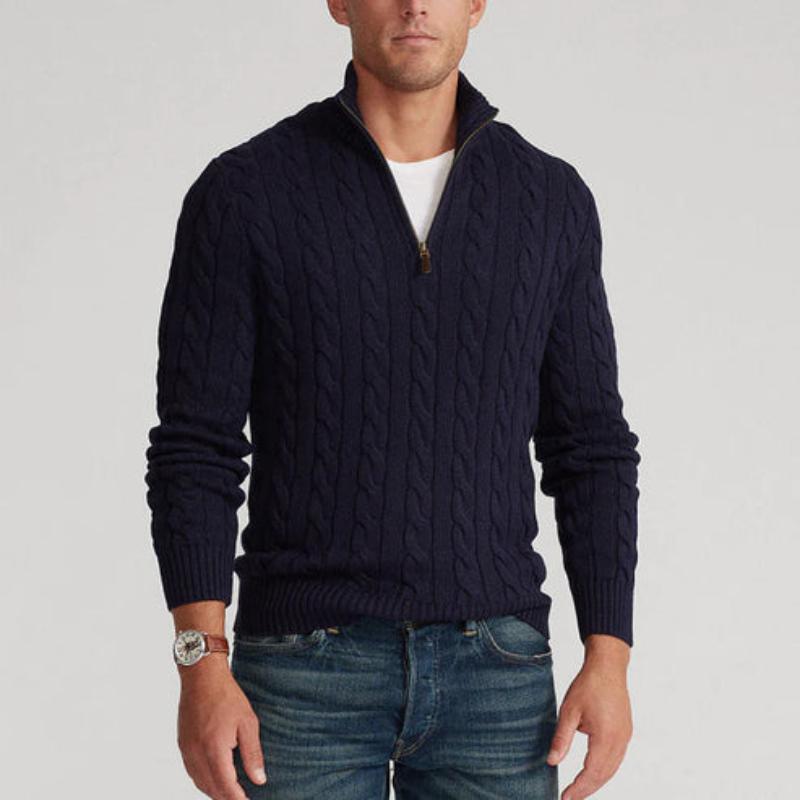 Pull Demi-Zip Raffiné Pour Hommes | Coupe Ajustée