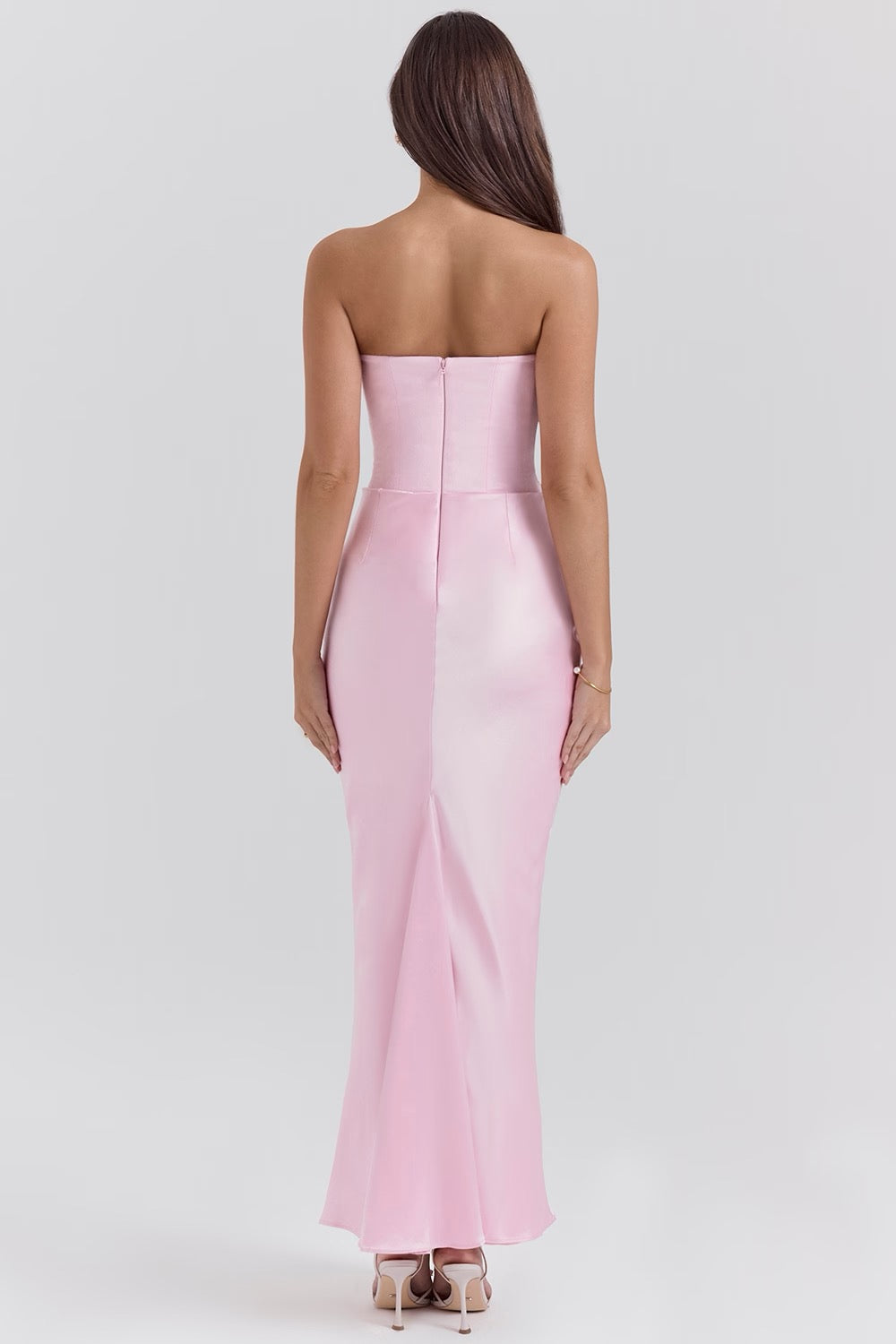 Robe Maxi Élegante Sans Bretelles pour Femmes