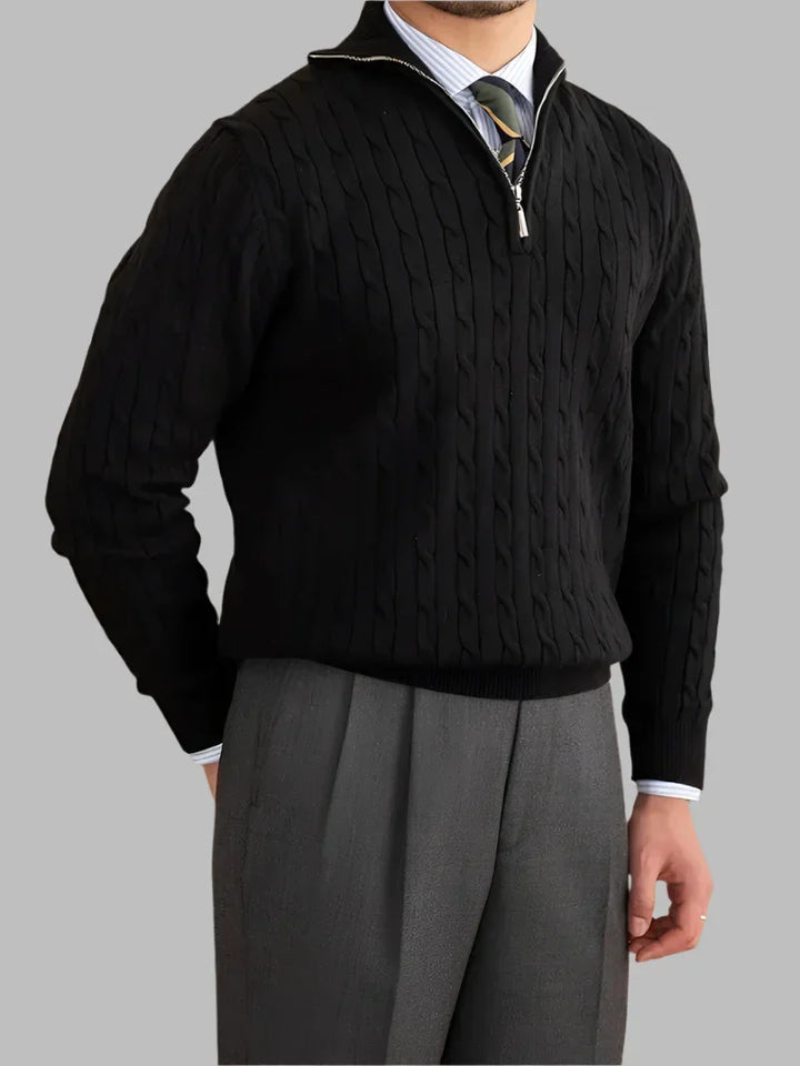 Pull en maille torsadée, design douillet