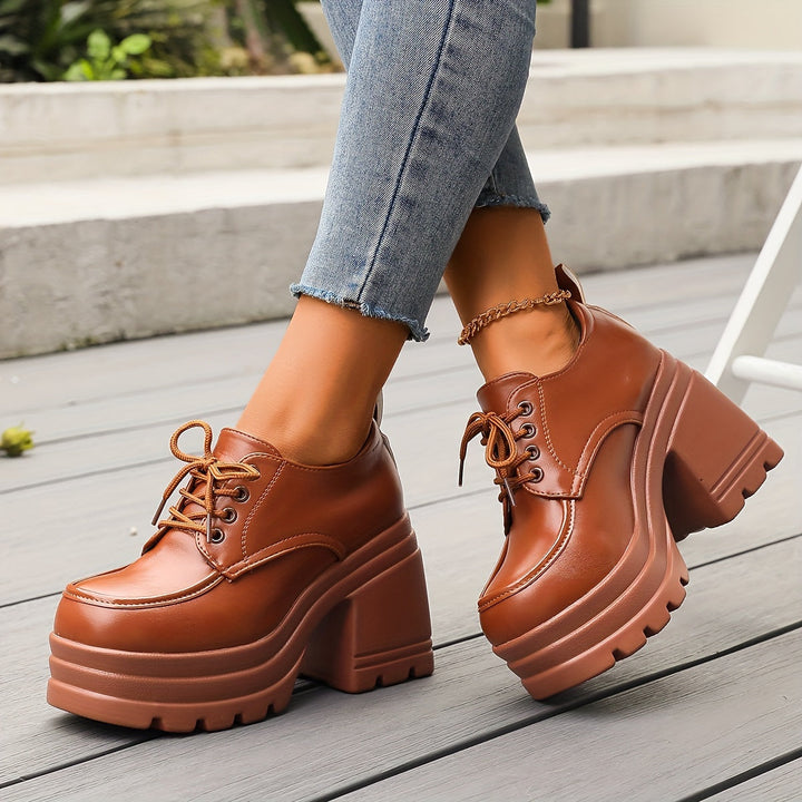 Bottes Plateforme Chunky Pour Femme | Confort Durable