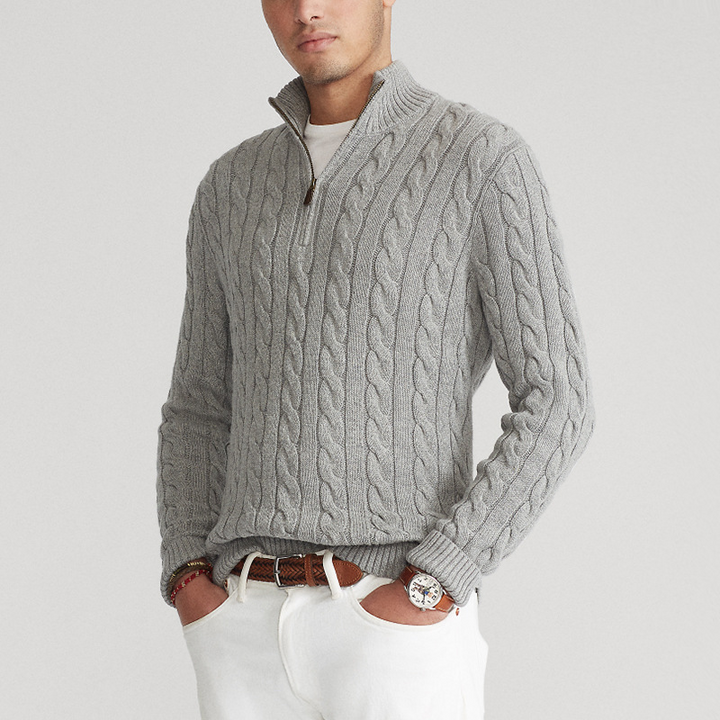 Pull Demi-Zip Raffiné Pour Hommes | Coupe Ajustée