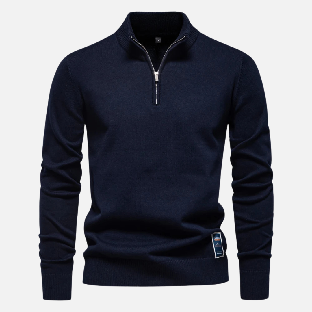 Pull à col zippé pour homme | Élégant et polyvalent