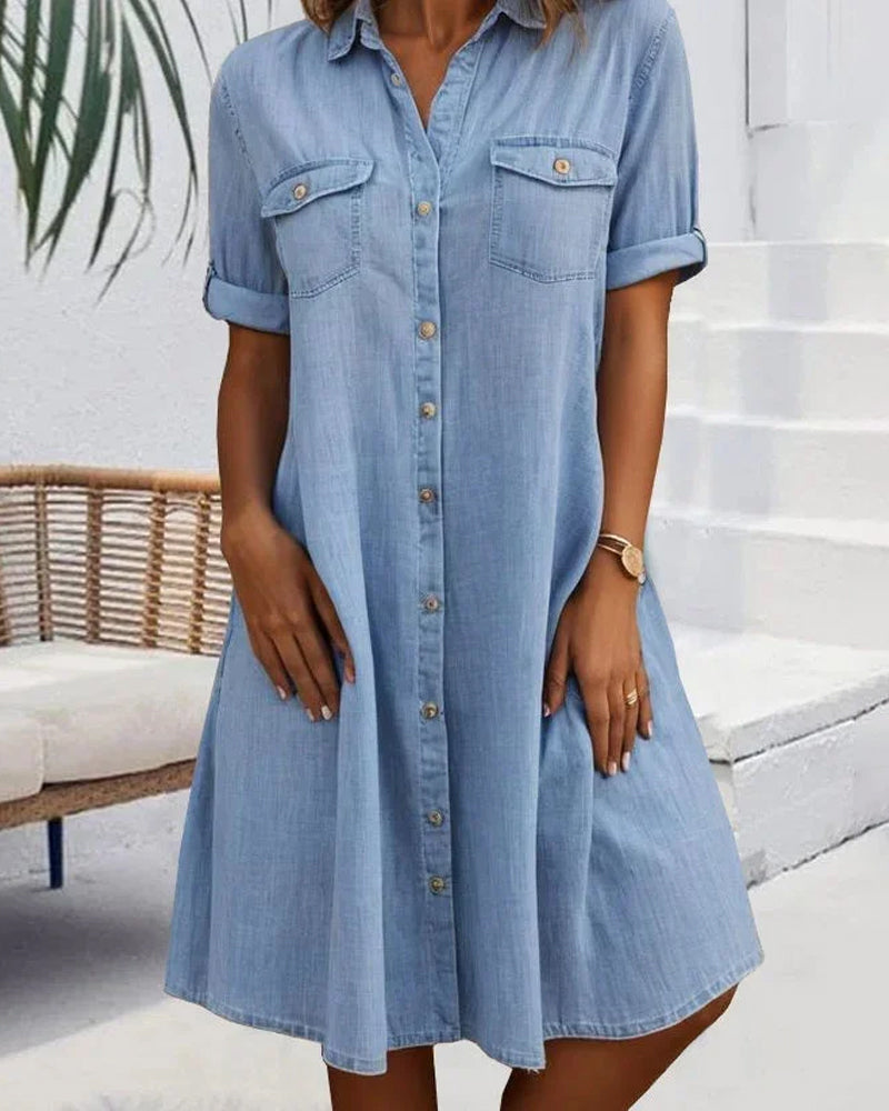 Robe Chemise Élégante Pour Femme | Midi