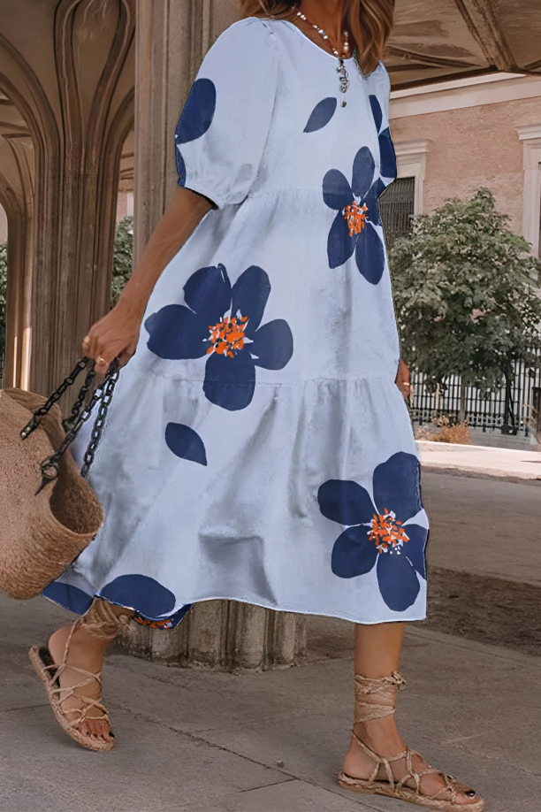 Félice - Robe midi à imprimé floral