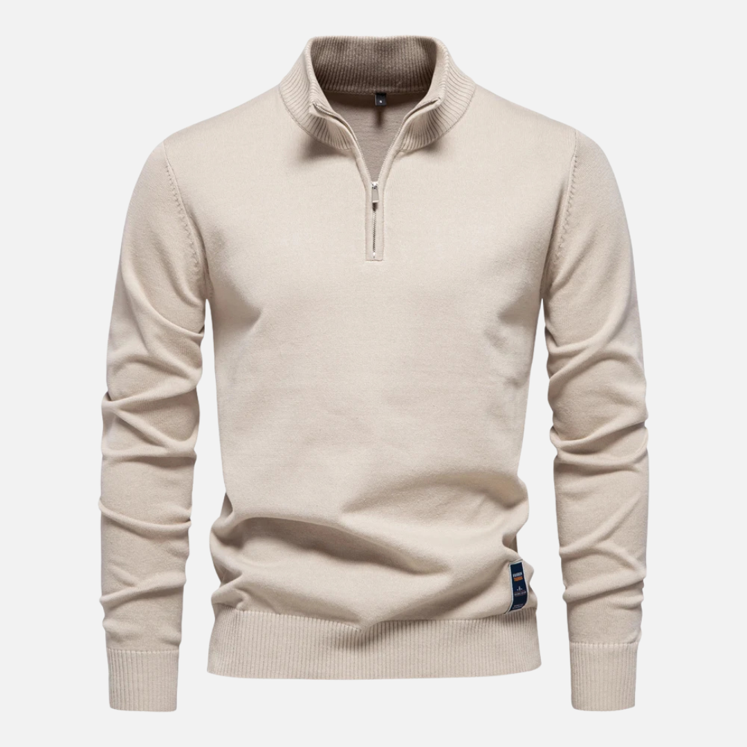 Pull à col zippé pour homme | Élégant et polyvalent