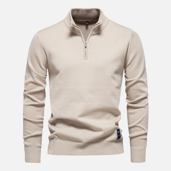 Pull à col zippé pour homme | Élégant et polyvalent