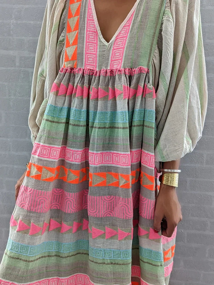 Robe Fleurie Colorée Femme | Été & Respirante