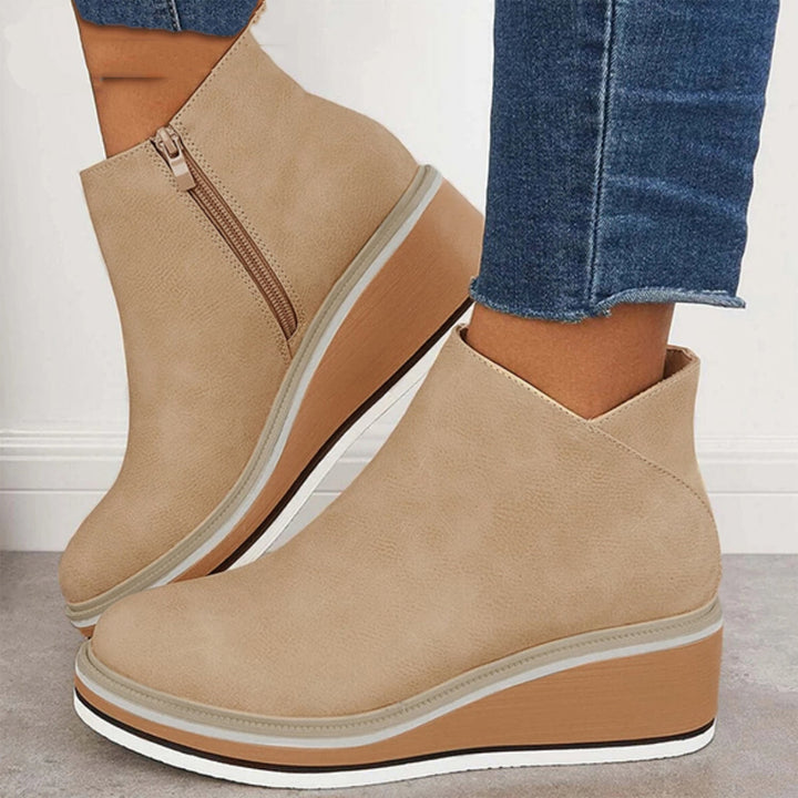 Sofia | Chaussures en cuir zippées, design élégant
