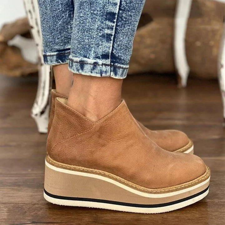 Sofia | Chaussures en cuir zippées, design élégant