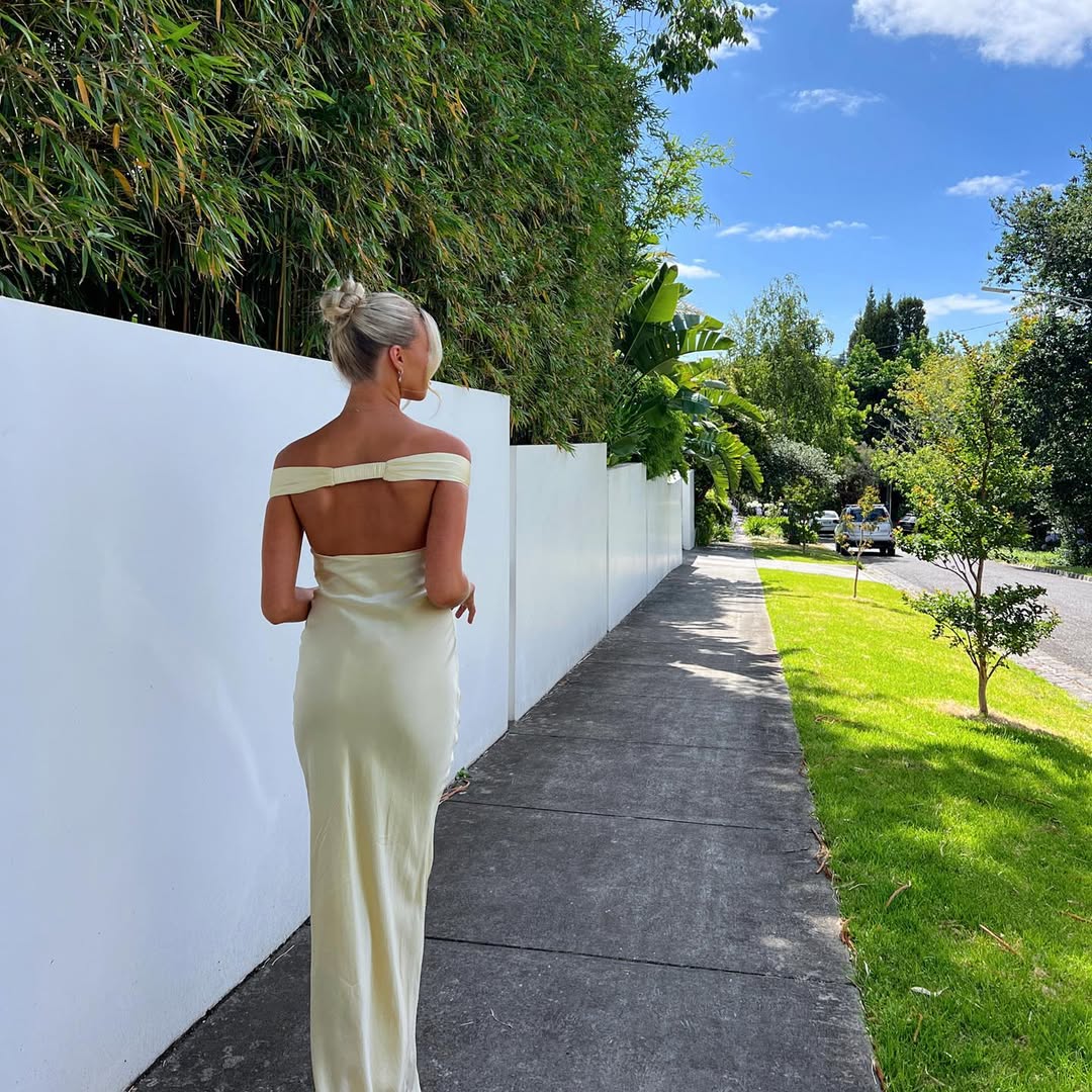 Robe Maxi Élégante Sans Dos pour Femmes