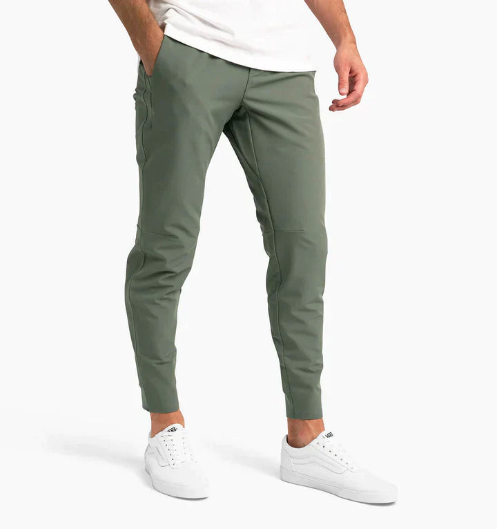 Pantalon décontracté extensible, coupe confortable