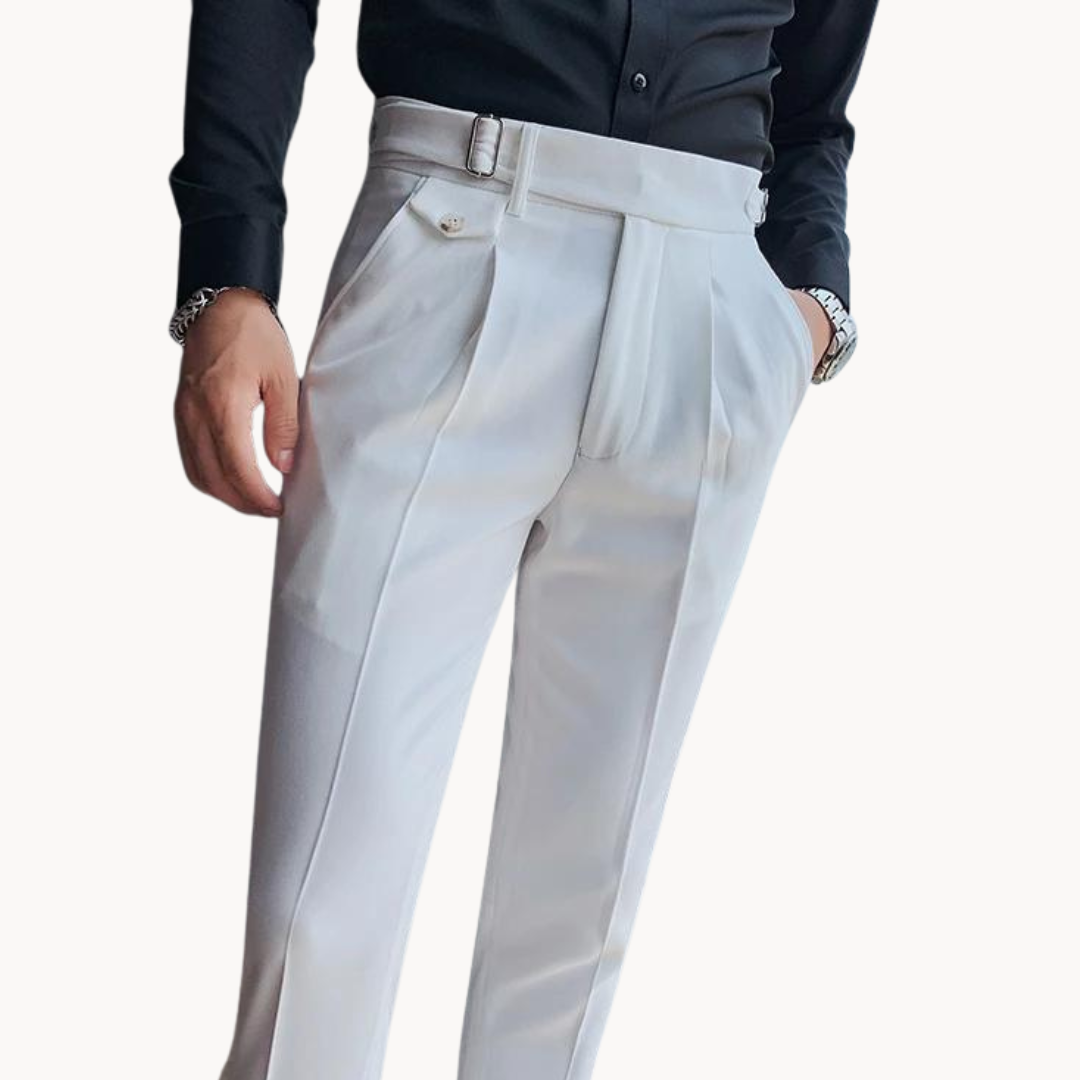 Pantalon plissé, design élégant