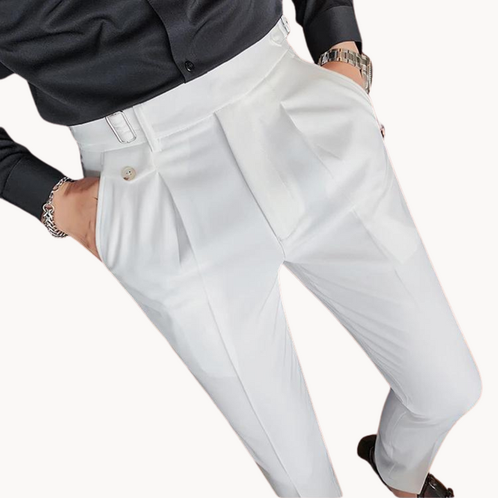 Pantalon plissé, design élégant