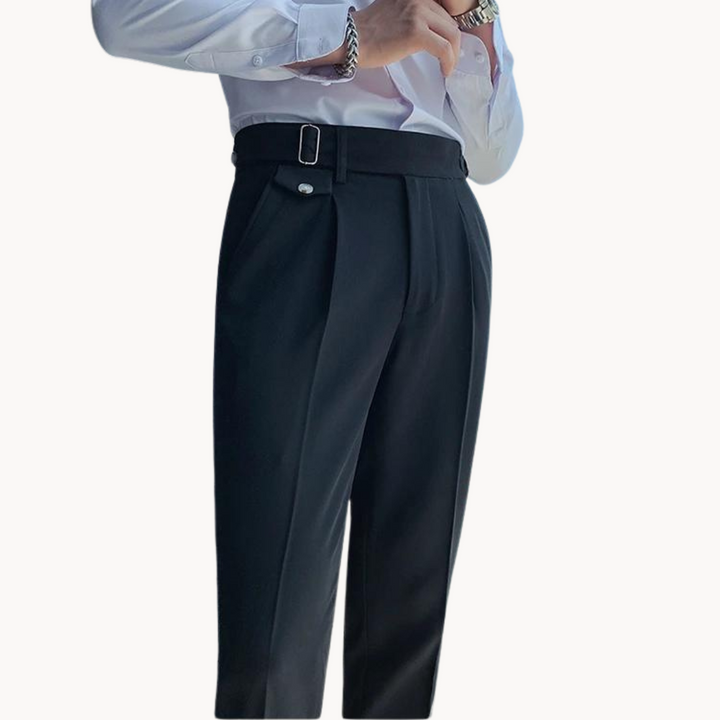 Pantalon plissé, design élégant