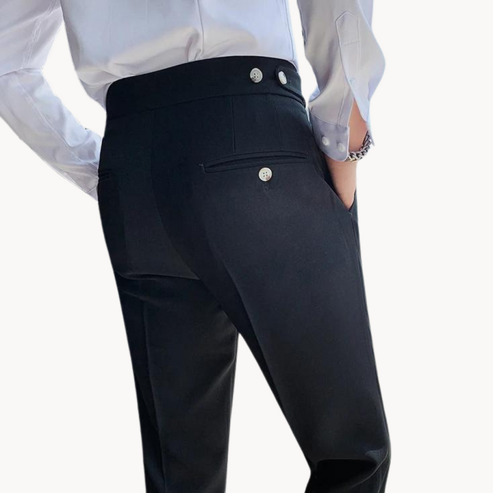Pantalon plissé, design élégant