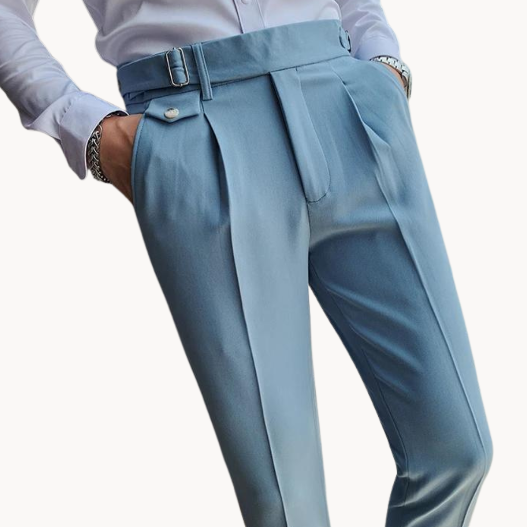 Pantalon plissé, design élégant