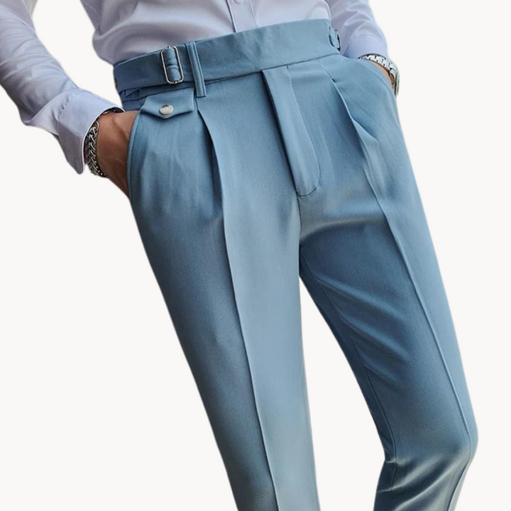 Pantalon plissé, design élégant